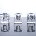 Popular Square Taper Glass Candlestick Holder Home Decoration Handcrafted Eco-Friendly Durable Customized Color Options High