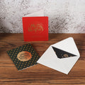Eco-friendly 8 Designs Blank Custom Greeting Handwriting Hot Stamping Christmas Greeting Cards with Envelope