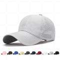 New Arrival Custom Logo Curved Brim 6-Panel Polyester Sports Running Cap Customizable Waterproof Quick Dry Blank Dad Hats