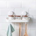 Hot Selling Organizer Storage Basket Multi-functional Suction Cup Spice Bottle Holder Tools Holder for Kitchen Rack MegaBDM