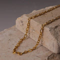 Chris April Fashion Jewelry in Stock 316l Stainless Steel Pvd Gold Plated All-match Women Link Chain Necklace Jewelry