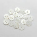 Skillful Manufacture Customized 40l Round Sewing Two Holes Mop Pearl White Shell Buttons Flatback Nickel-Free Machine Washable