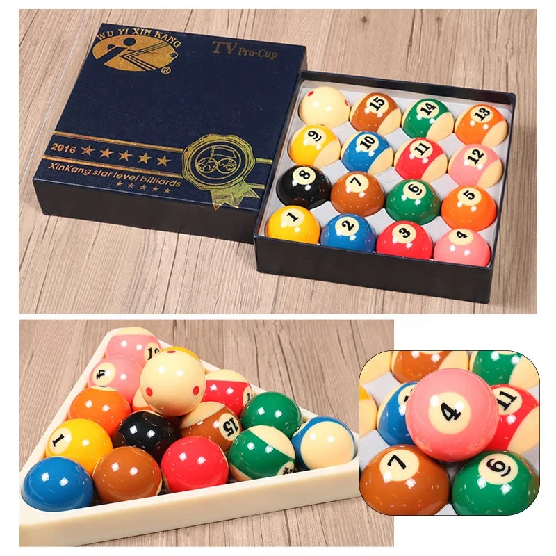 Premium Popular 5 Star Xinkang Brand 2-1/4" 57.2MM 2-1/4inch Size Billiard Pool Ball 16pcs Set