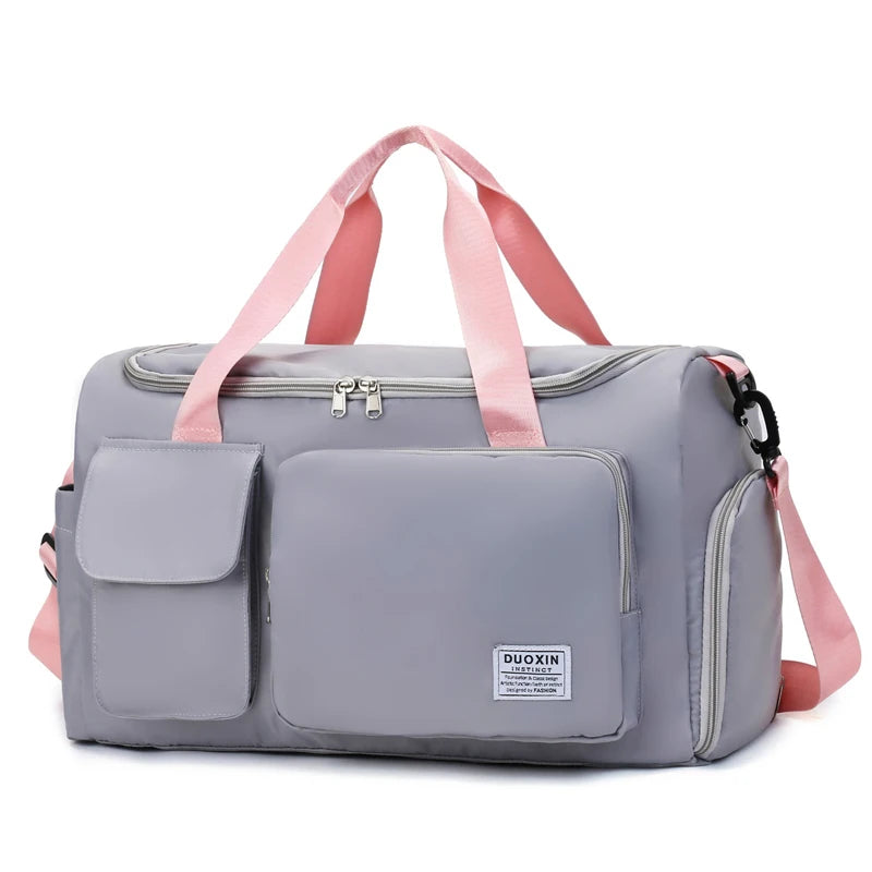 The Durable Unisex Sport Duffel Bag Waterproof Large Capacity Travel Tote Bag With Shoes Compartment Water Resistant Gym Bag