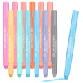 New Design 12 Pcs Pastel Color Gel Highlighters for Bible Twist Up No Bleeding Through No Smear and Smooth Glide