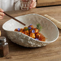 White Rock Surface Ceramic Soup Plate Salad Fruit Pasta Dessert Puree Borscht Fish Serving Tray Hotel Restaurant Tableware Set
