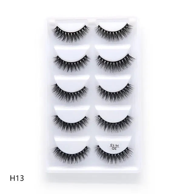 Wholesale 5/50boxes CC Luxury Environmental Material False Eyelashes 3D Natural Faux Eyelash Extension Machine Made Soft Eyelash