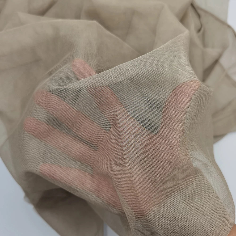 Transparent Faraday EMF Shielding Knitted Silver Fiber Mesh Anti-Radiation Fabric for Lining Sleepwear Curtains & Canopies