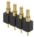 Custom Samtec Pogo Pin Magnetic Gold Plated Brass Connectors SMT Dowel Spring Load Steel Aluminium Material Zinc Plated Finish