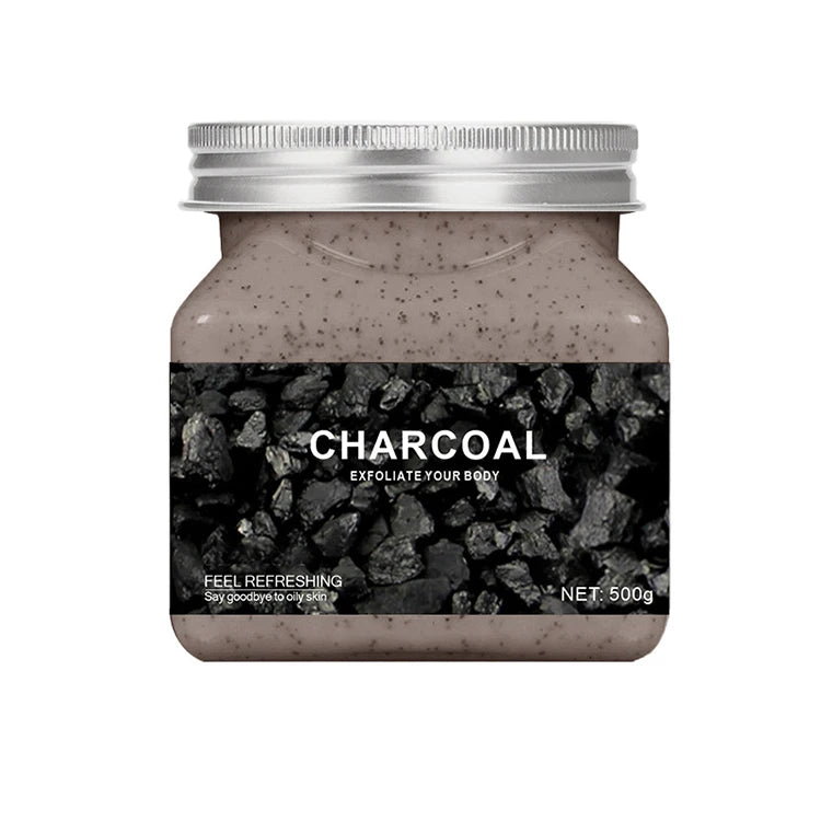 Skin Whitening Private Label Body Private Label OEM Customized Body Exfoliator Charcoal Body Scrub Brightening Scrub
