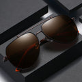 2022 Hot Selling Men Frames Stainless Metal Sunglasses Mens River Custom Eyewear Vintage Retro Double Bridge Glasses Sunglass