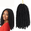 Wholesale Price Synthetic Braiding Hair Ombre Color Women Spring Twist Crochet Braid Hair Extension 8 Inch Spring Twist Hair MegaBDM