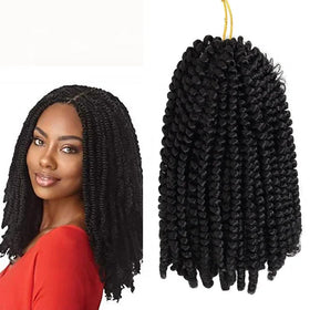 Wholesale Price Synthetic Braiding Hair Ombre Color Women Spring Twist Crochet Braid Hair Extension 8 Inch Spring Twist Hair