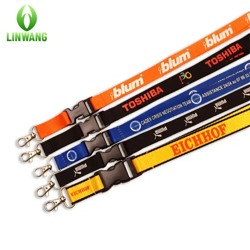 High Quality Polyester Lanyard logo Custom Lanyards Nylon Lanyard for Phone