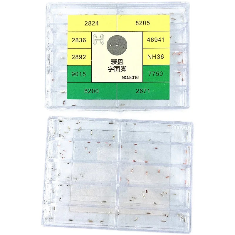 Table Repair Tool Accessories 2824/2836/2892/7750 Watch Dial Face Nail Box Solder Pad Foot Nail Watch Dial Face Foot Nail
