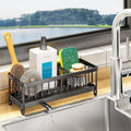 Hot Sale Stainless Steel Sink Sponge Holder Sink Caddy for Scrubber Sponge Brushes Dishcloth Kitchen Countertop Organizer