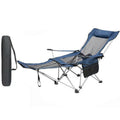Lightweight Folding Beach Lounger with Removable Cushion Portable Chair for Camping Fishing and Outdoor Relaxation