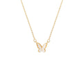 Exquisite Dainty Pearl Necklace Daisy Pendant Metal Rose Flower Necklace Butterfly Clavicle Chain