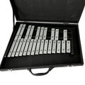 Sinomusik Double keys 25 Notes Metal Keys xylophone and Glockenspiel potable percussion musical instrument with case