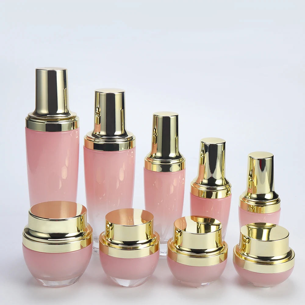15g 30g 50ml 100ml Private Label OEM Skin Care Packaging Cosmetics Glass Bottle Set Cream Bottle Frosted Glass Spray Bottle