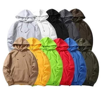 Fitspi Premium 100 Cotton Thick Pullover Sweatshirt for Men Custom Printing Embroidery OEM Blank Hoodies Supplier