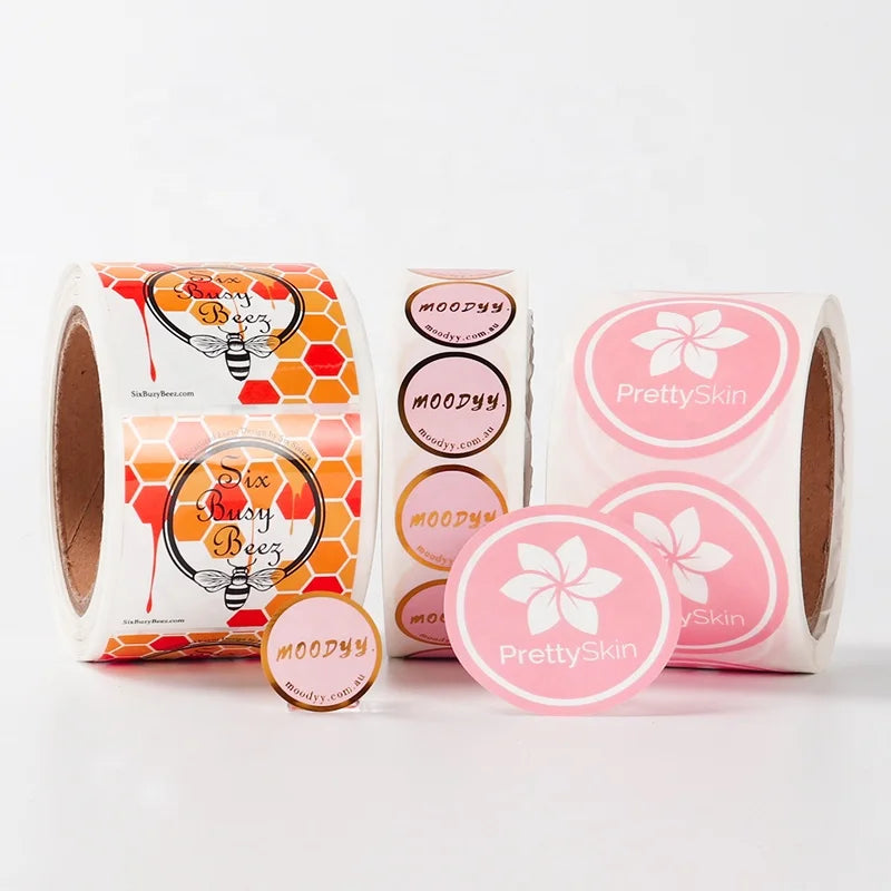 Custom Printing Vinyl logo Label Inspiring Stickers Plant Vinyl Stickers pink Stickers