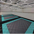 Vented Modular Interlocking Garage Floor Tiles Plastic PVC PP