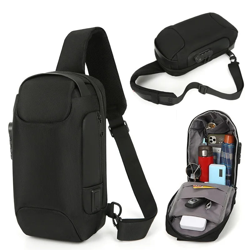 Travel Hiking Chest Bag Daypack Small Sling Bag Crossbody Sling Backpack for Men Women