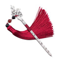 Chinese Classical Tassel Metal Bookmark Novelty and Creativity Student Stationery Handmade Retro Cute Antique Gift