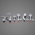Bioplastic Flexible Acrylic Clear Nose Screw Stud Rings Eyebrow Cartilage Piercings Labret Retainer Bar Lip Piercings Jewelry