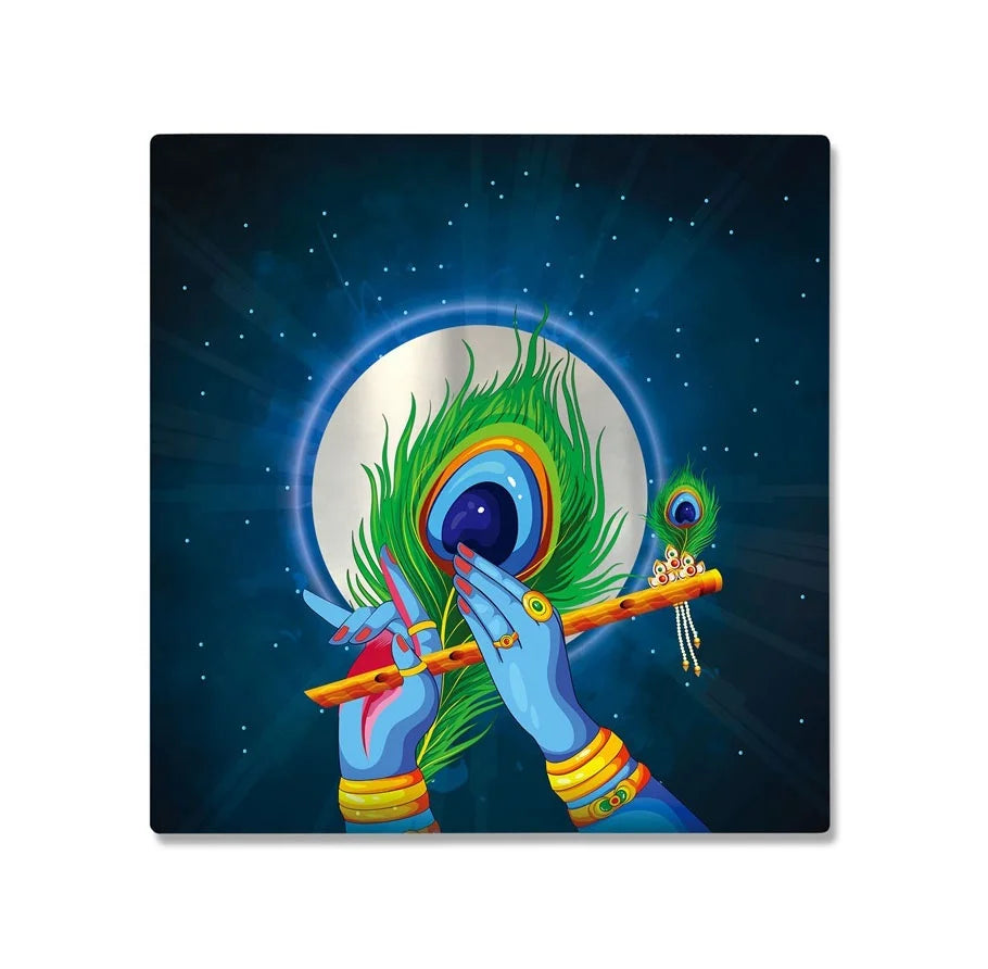 Modern Painting Wall Art Indian Buddha Statue Hindu Ganesh God Elephant Printed on Aluminum Plate for Office Decor