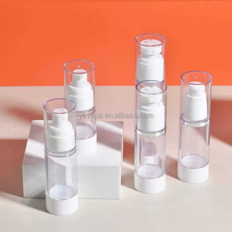 Cosmetic Packing Makeup Skincare 15ml 30ml 50ml 80ml 100ml 120ml Plastic Cleanser AS Vacuum Skin Care Pump Lotion Airless Bottle