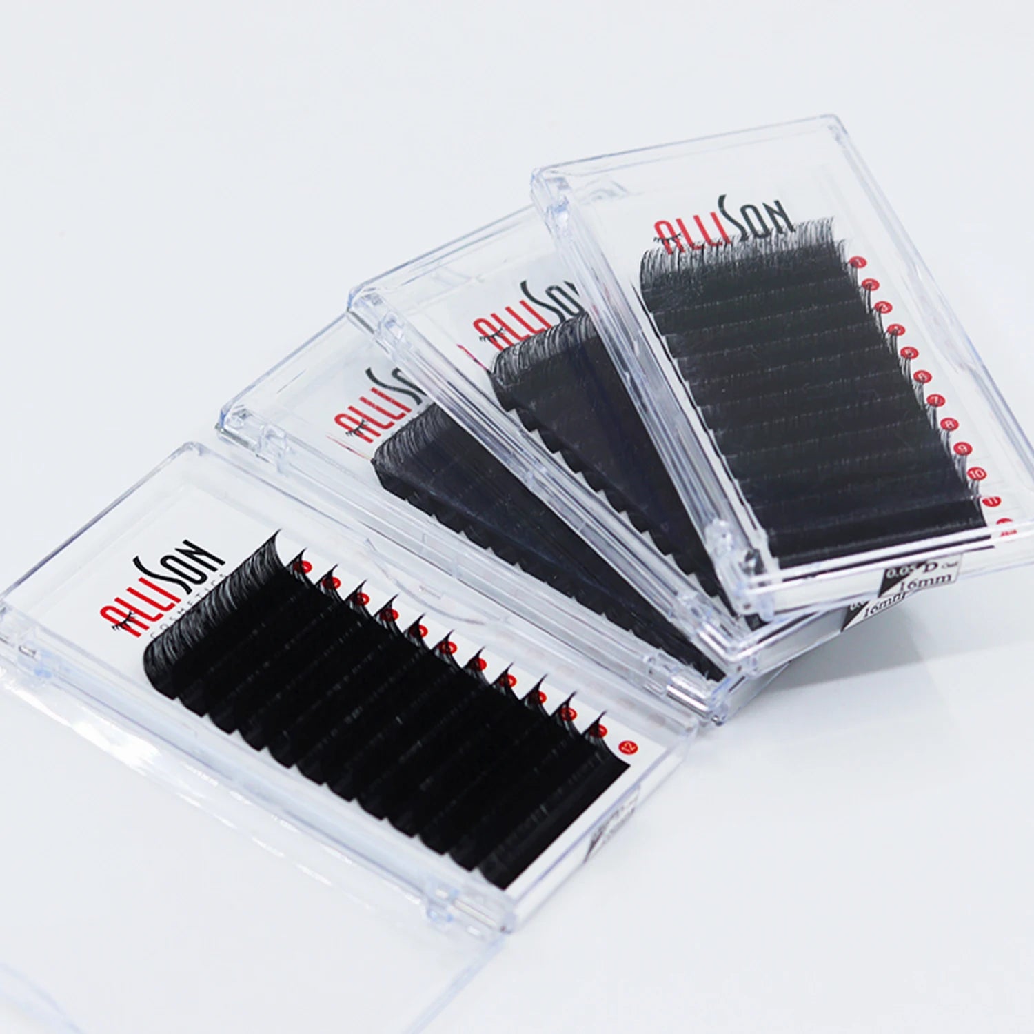 Allison Private Label Volume Lash Trays / Matte Black Volume Mink Lashes /cashmere Matte Black Lash Extensions