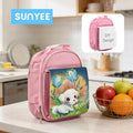 Sunyee Wholesale Reusable Canvas Outdoor Picnic Lunch Bag OEM ODM Sublimation Blank Kids Insulated Lunch Bag