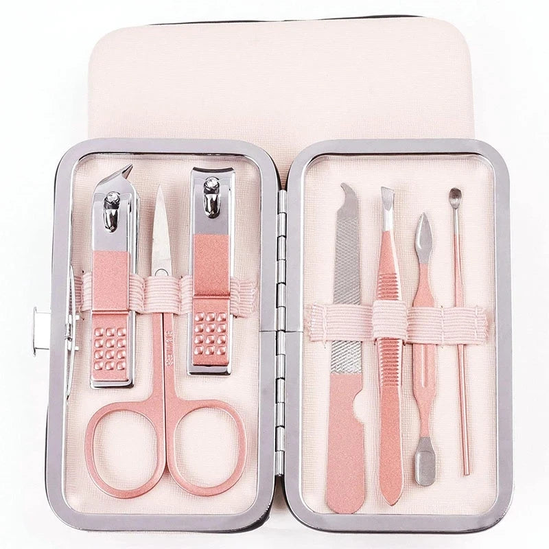 China Factory Professional Manicure Pedicure Set and Pedicure Bulk Logo Manicure Set Kids Mini Nail Manicure Set