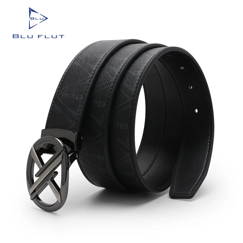 Wholesale Casual New Adjustable Casual Buckle Belt for Jeans Fashion Business Black Buckle Leather Belts for Men