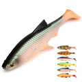 Spinpoler 3D Swing Roach Swimbait Soft Lure Spin Pike Fishing Rubber Shark Fish 7.8cm 10cm 13cm 15.6cm Shad Bass Artificial Shad