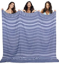 Super Soft Lightweight Turkish Beach Towel Quick Dry Absorbent Sand-Free Organic Cotton Yarn with Striped Pattern Large Size