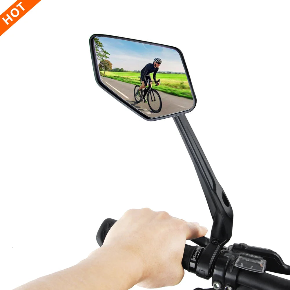 EasyDo 360 Rotation Foldable Motor Bike Side Mirrors Rearview Mirror for Road Bicycles
