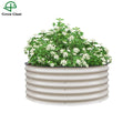 Huizhou Green Giant 17" X 42" Outdoor Planter Box Modular Corrugated Metal Garden Raised Bed 17"- Round