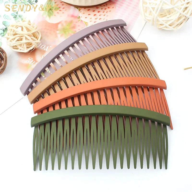 Korea Fashion Traceless Non-slip Plastic Comb Hair Clips Simple square Hair Bangs Fixation Hair Accessories Wholesale