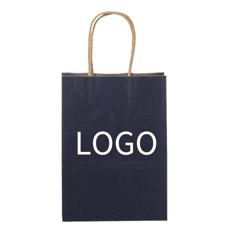 Wholesale Eco-Friendly Biodegradable Classic Kraft Paper Gift Bags Flexo Printing Patch Handle Fast Food Takeaway Restaurant