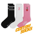 FREE DESIGN & MOCKUP Super Quality Full Custom logo Socks Custom Oem Design Socks Customized Crew Socks for Men