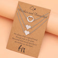 Stainless Steel Mom & Daughter Couple Set Necklace JEWELRY Mother's Day Gift Heart Butterfly Dandelion Pendant Matching Necklace