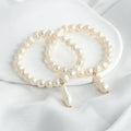 New Fashion Elegant Women's Jewelry Irregular Freshwater Pearl Bracelet 8 Shaped Pearl Pendant Bracelet Jewelry