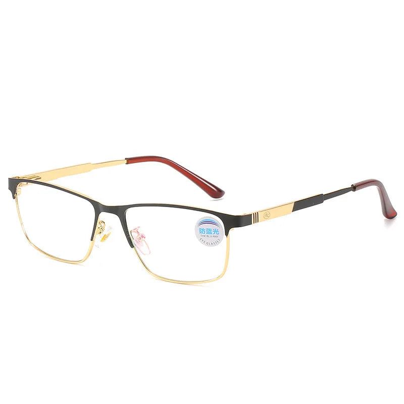 8201 Designer Metal Anti Blue Glasses Metal China Wholesale Optical Eyeglass Blue Light Blocking Eyeglasses Frame Glasses