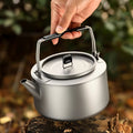 Camping Titanium Cookware Tea Kettle 1L 1.45L Portable Teapot Coffee Pot Hiking Picnic BBQ Water Kettle