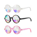 Fashion Glasses Rave Men Round Shape Kaleidoscope Sunglasses Women Party Psychedelic Prism Diffracted Lens Sunglasses Plastic CE