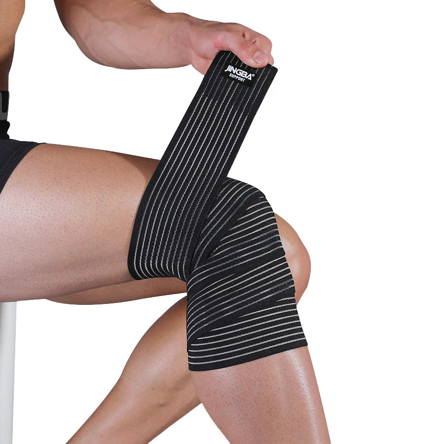 JINGBA Factory Wholesale Yoga Fitness Outdoor Climbing Volleyball Adjustable Neoprene Wraps Knee Bandage Knee Brace