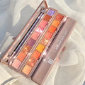 Fingertip Eyeshadow Palette Pearlescent Matte Waterproof Cosmetics Long-Lasting Beauty 9-Color Keyboard Eyeshadow MegaBDM